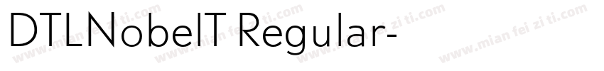 DTLNobelT Regular字体转换